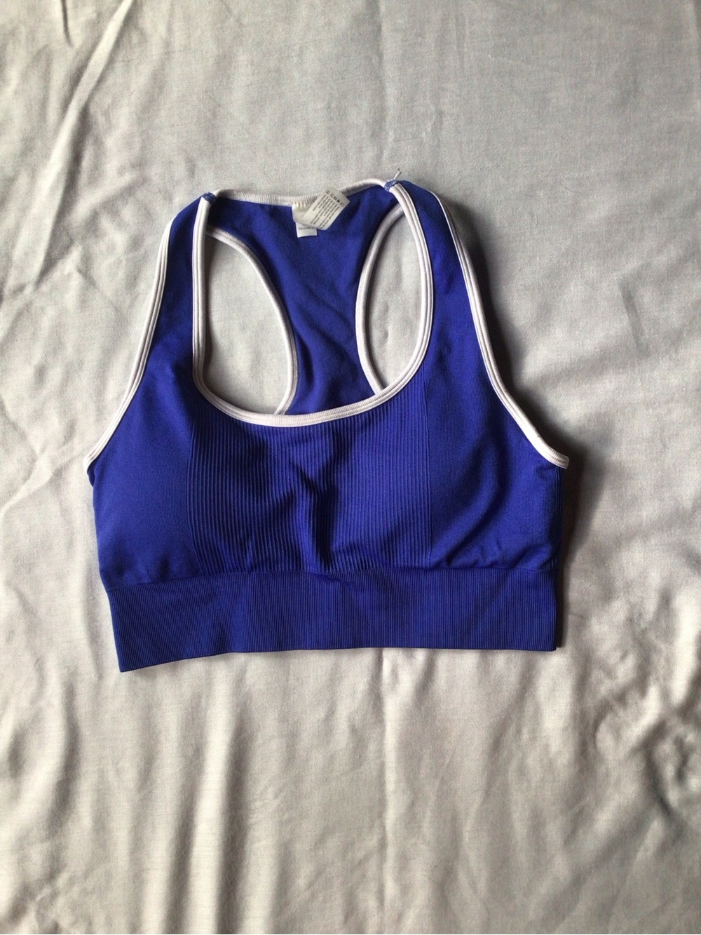 90 Degree By Reflex Royal Blue Racerback Sports Bra/Golf Attire